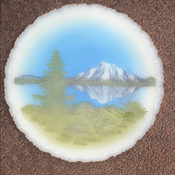 FENTON Art Glass D. Fredrick Mountain Reflections - Picture 1 of 11
